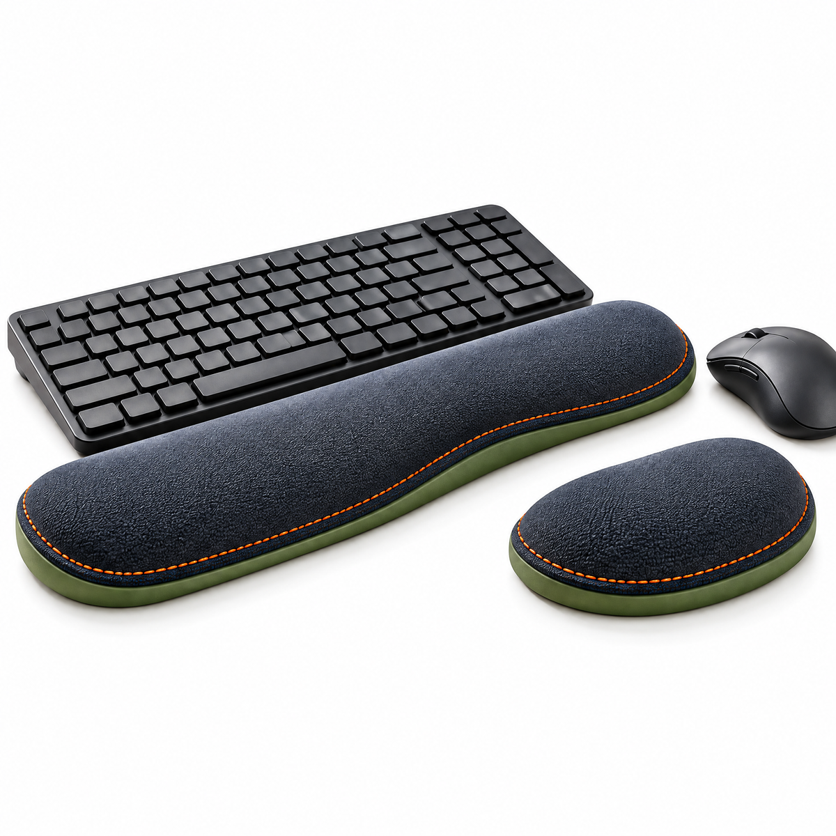 Xoiuaty™ Keyboard & Mouse Wrist Rest Set clean product view