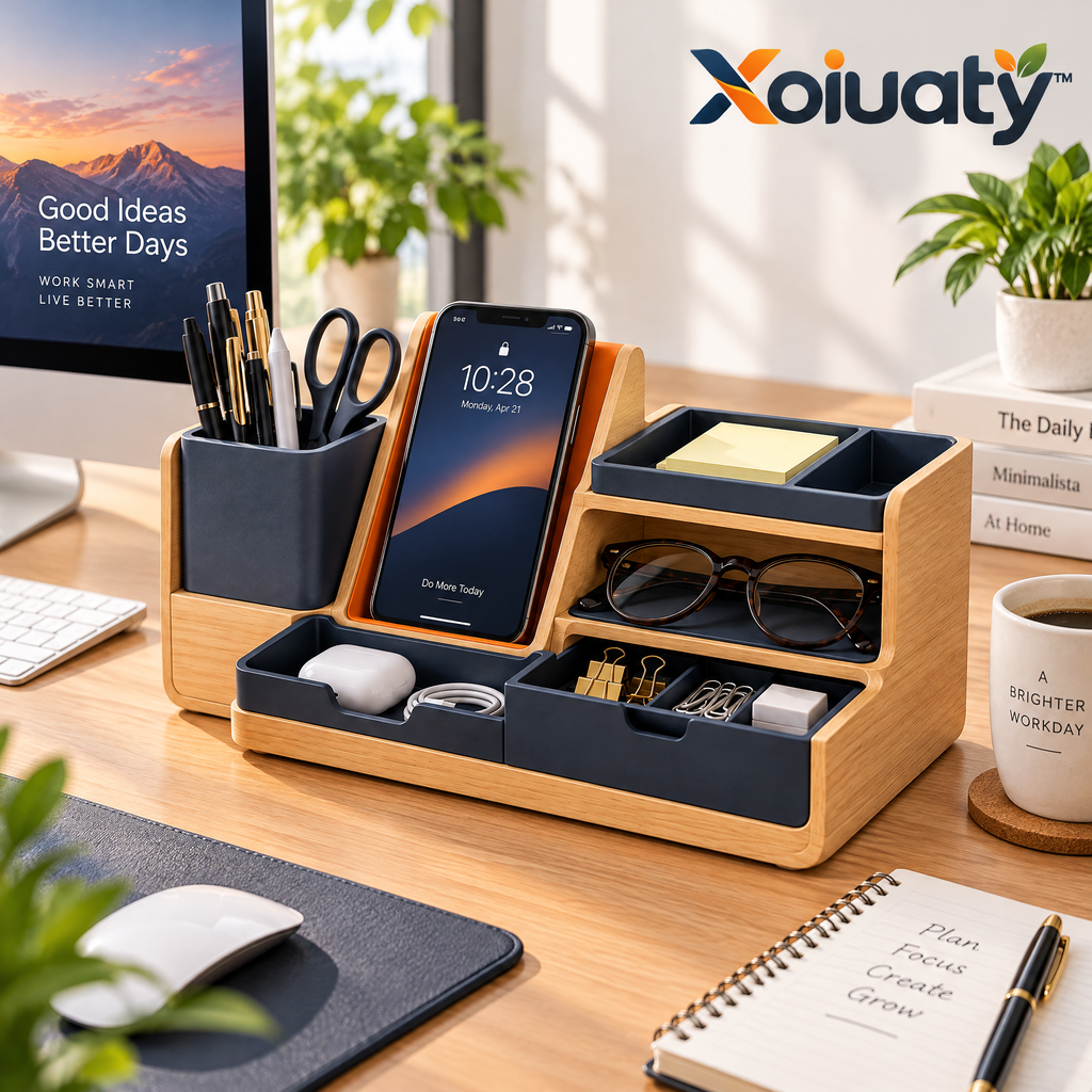 Xoiuaty™ Modular Desktop Organizer lifestyle view