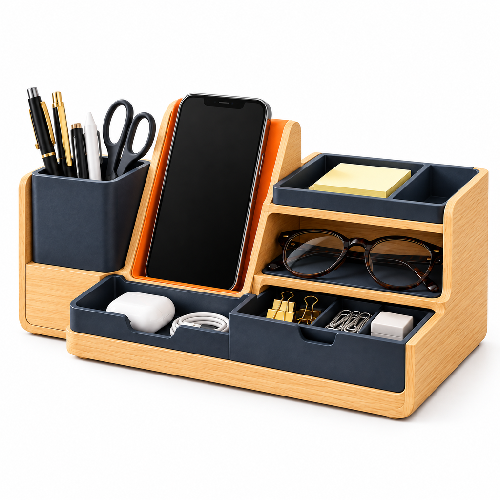 Xoiuaty™ Modular Desktop Organizer clean product view