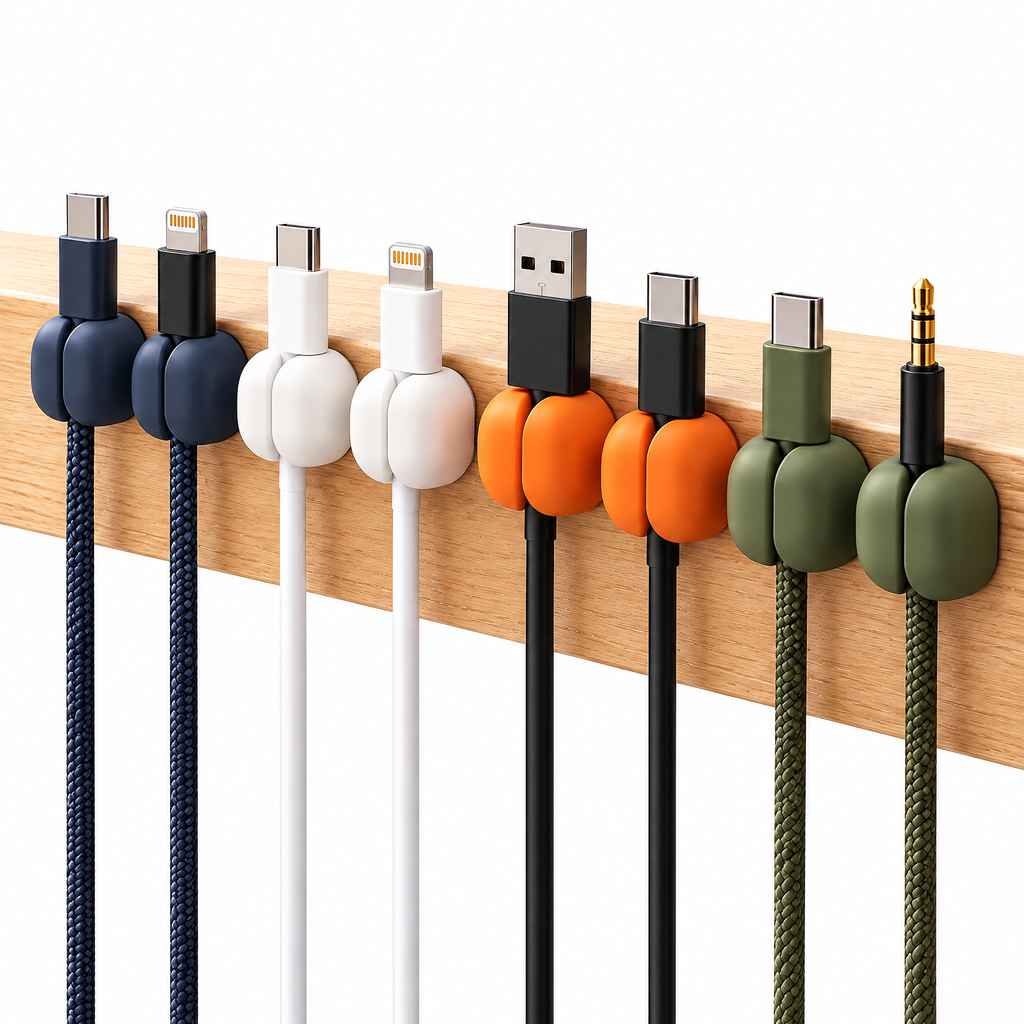 Xoiuaty™ Magnetic Cable Clips, 8-Piece Set clean product view